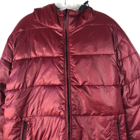 Point Zero red blue hood reversible outdoor activewear puffer jacket XL - Picture 3 of 8